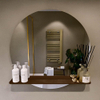 Mondiaz SPOT miroir – Ø 80 cm – avec tablette – Rust (brun) SW1235603