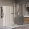 BRAUER Oblivion Inloopdouche - 130x200cm - 40cm zijwand - glascoating - helder glas - Chroom SW721349