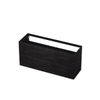 INK P2o Wastafelonderkast - 140x45x65cm - 2 lades - push to open - met rechte opdekfronten - MFC - Houtskool eiken SW207461