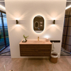 Mondiaz CIRO-DLUX Ensemble de meubles de salle de bains - 120x45x50cm - Plan vasque en solid surface Saba - 1 lavabo à droite - 1 trou de robinet - 2 tiroirs - Dusk SW1533334