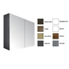Sanicare qlassics armoire de toilette 100x60x15cm avec 2 portes miroir double face chêne écossais SW17919 Sanicare qlassics armoire de toilette 100x60x15cm avec 2 portes miroir double face chêne écossais SW17919