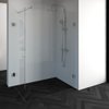 Saniclass Create douchecabine 2-delig 140x90cm profielloos met antikalk en 8mm veiligheidsglas chroom SW224139 Saniclass Create douchecabine 2-delig 140x90cm profielloos met antikalk en 8mm veiligheidsglas chroom SW224139