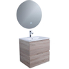 Adema Looks Badmeubelset 60x45.5x58cm met overloop inclusief ronde spiegel met verlichting hout-look SW405752 Adema Looks Badmeubelset 60x45.5x58cm met overloop inclusief ronde spiegel met verlichting hout-look SW405752
