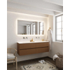 Mondiaz VICA ensemble de meuble de salle de bain - 150cm - meuble sous-vasque reposant - 4 tiroirs - lavabo cloud double - sans trou de robinet version XL 60cm de haut SW1090148