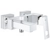 Grohe Eurocube badkraan met omstel en koppelingen chroom 0442111 Grohe Eurocube badkraan met omstel en koppelingen chroom 0442111