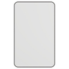 Haceka Deco miroir – rectangle à angles arrondis – 50 x 80 cm – Noir mat SW1102387