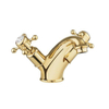 Crosswater Belgravia Robinet de lavabo bas avec poignée croix sans bonde laiton non verni SW487083 Crosswater Belgravia Robinet de lavabo bas avec poignée croix sans bonde laiton non verni SW487083