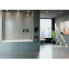 Crosswater Optix 10 Pare-baignoire - 90x150cm - en 2 parties - droite - 180 degrés - Inox brossé SW876246