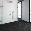 Saniclass Create douchecabine XL 90x200cm profielloos met antikalk en 8mm veiligheidsglas geborsteld RVS SW223717 Saniclass Create douchecabine XL 90x200cm profielloos met antikalk en 8mm veiligheidsglas geborsteld RVS SW223717