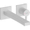 Hansgrohe Tecturis E 1 greeps wastafelkraan - inbouw wanduitvoering - met uitloop 22 - 5 cm - mat wit SW918826