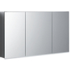 Geberit OPTION Plus spiegelkast - met 3 dubbelzijdige spiegeldeuren - met led verlichting - 120x70x17.2cm - antraciet SW405047