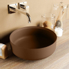 Mondiaz Coss Vasque à poser - 36x36x13cm - rond - à poser - Solid Surface - Rouille SW643489