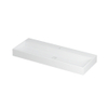 Ink United wastafel - 120x45x11cm - wasbak midden - 1 kraangat - mat wit SW207350