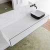 Mondiaz Lagom Meuble salle de bains 160x30.9x45cm Solid Surface Urban 2 tiroirs avec lavabo BINX vasque à poser Droite sans trous de robinet SW409387