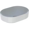 Geberit Variform opzetwastafel ellips 55cm zonder overloop tect wit SW422314 Geberit Variform opzetwastafel ellips 55cm zonder overloop tect wit SW422314