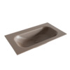 Mondiaz BIG small Smoke solid surface inbouw wastafel 80cm midden SW427729 Mondiaz BIG small Smoke solid surface inbouw wastafel 80cm midden SW427729