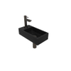 Ink Versus pack lave-mains – 36 x 18 x 9 cm – quartz noir – perçage à gauche – robinet gunmetal SW439737