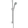 Hansgrohe Crometta 85 Unica ensemble barre de douche coulissante incluant douchette Crometta 85 1 jet 65cm chrome 0605412