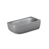 Riho Phatos Baignoire semi-autoportante - 170x80cm - angle à droite - acrylique - stone grey mat (gris) SW1185387