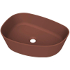 Arcqua Rocker vasque à poser - organique gauche - 50x37cm - terracotta mat SW1209122