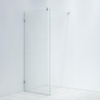 FugaFlow Efficiente Vetro douche à l'italienne salle de bain - fixation à charnière - 80x200cm - verre de sécurité 8mm - anti-calcaire - chrome SW1123580