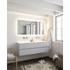 Mondiaz VICA ensemble de meuble de salle de bain - 150cm - meuble sous-vasque cale - 2 tiroirs - lavabo moon double - sans trou de robinet version XL 60cm de haut SW1091090