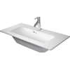 Duravit Me by starck lavabo 83x40cm 1 trou de robinet trop-plein blanc SW227685