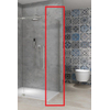 Van Rijn Produits ST08 Paroi fixe 705-725 x 2000mm 8 mm Verre clair incl. Traitement du verre Profil mural en inox SW956375