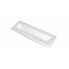 INK Reflekt vasque - 120x40x1,5cm polystone central sans trou de robinet - blanc mat SW955959