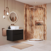 Crosswater Asura Porte de douche quart de cercle - 8mm - 90x90cm - bronze brossé SW1208429