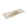 Mondiaz BIG small Linen solid surface inbouw wastafel 110cm links SW428954 Mondiaz BIG small Linen solid surface inbouw wastafel 110cm links SW428954