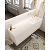 Mondiaz VICA Meuble Linen avec 2 tiroirs 150x50x45cm vasque lavabo Cloud droite sans trou de robinet SW410941