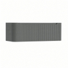 H&R Badmeubelen Juice Wastafelonderkast - 120x45x40cm - afgeronde hoeken - 3D-front - 2 lades - geïntegreerde greep - petrol mat SW1259288