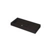 Ink Momento lavabo - 100x45x9cm - vasque à gauche - sans trou de robinet - quartz noir SW798399
