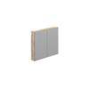 Thebalux Type D spiegelkast – 80x70 cm – indirecte LED – Sequoia structuur SW787308