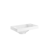 Crosswater Alo lavabo - 44x25x13cm - 1 trou de robinet - blanc gecoat brillant SW927945