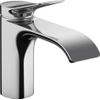 Hansgrohe VIVENIS Toiletkraan - 80 met rechte greep - voor koud water of vooraf ingestelde temperatuur - zonder afvoer - hoogglans chroom SW642485