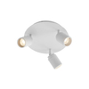 QAZQA Ducha - 3 lampes - lampes led dimmables incluses - IP65 - Rond - Blanc SW1477252