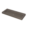 INK Dock lavabo - 100x40x6cm - 1 cuve - 1 trou de robinet - Quartz béton SW352244