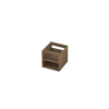 INK Fineer Étagère 40x43x40cm - ouverte - pour meuble bas - 40x40cm - MDF Placage Ash grey SW454560