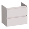 BRAUER Joy meuble sous-lavabo peu profond - 60x39x50cm - 2 tiroirs softclose - sans poignées - 1 découpe pour siphon - sable mat SW1201213
