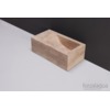 Forzalaqua Venetia Xs fontein 29x16x10cm RECHTHOEK Travertin gezoet beige SW67687 Forzalaqua Venetia Xs fontein 29x16x10cm RECHTHOEK Travertin gezoet beige SW67687