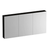 BRAUER Impress armoire de toilette – 139 x 70 x 15 cm – 3 portes, portes-miroir double face – Timber Black SW1199008