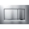 Geberit Sigma30 bedieningplaat met dualflush frontbediening voor toilet 24.6x16.4cm chroom - look - mat - SW242682 Geberit Sigma30 bedieningplaat met dualflush frontbediening voor toilet 24.6x16.4cm chroom - look - mat - SW242682