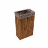 Saniclass Holz Atelier Ensemble meuble WC - 40x60.5cm - 1 porte - lave-mains dark emporador - trou de robinet à droite - walnut pure SW1577758