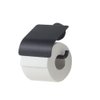 Tiger Urban Toiletrolhouder met klep Zwart 13.8x12.6x4.5cm SW106847 Tiger Urban Toiletrolhouder met klep Zwart 13.8x12.6x4.5cm SW106847