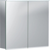 Geberit OPTION Plus spiegelkast - met verlichting - 2 deuren - 75x70x17.2cm - zilver SW417369