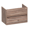 Saniclass Nexxt wastafelonderkast 80x46x55cm 2 softclose greeploze lades met 1 sifonuitsparing MFC Almond SW499392 Saniclass Nexxt wastafelonderkast 80x46x55cm 2 softclose greeploze lades met 1 sifonuitsparing MFC Almond SW499392
