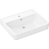Hansgrohe Xanuia Q Wastafel/Fontein - 60x48cm - inbouw - 1 kraangat - met overloop - smartclean - glans wit SW1165115