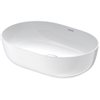 Duravit Luv vasque à poser 50x35cm ovale sans trou de robinet sans trop-plein blanc/blanc SW472316